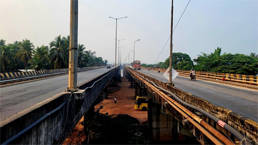 Netravathi bridge work